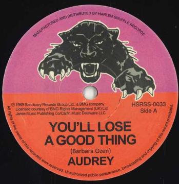 

7-дюймовая пластинка AUDREY - You ll Lose A Good Thing / Love Me HSRSS0033 Harlem Shuffle 2025 UK Регги, Ска и Даб