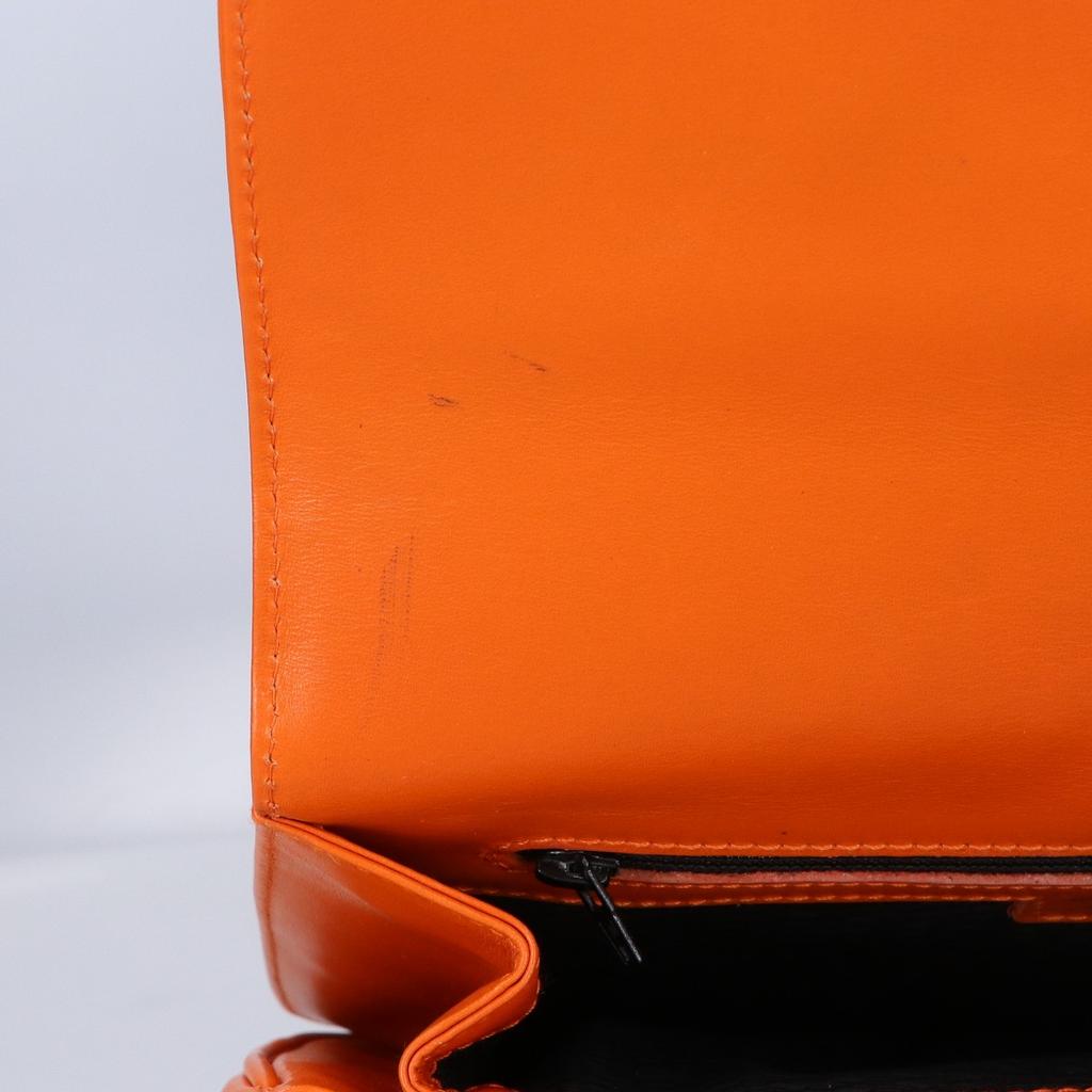 GIANFRANCO LOTTI leather Shoulder bag OrangeUsed