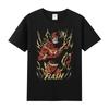 Maglietta a maniche corte stampata 2D in cotone DC Flash Anime Maglietta a maniche corte Film e Anime Abbigliamento per la casa Abbigliamento sportivo per ragazzi