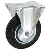 Roulettes fixes - vidaXL - Lot de 4 - 160 mm - Caoutchouc - Charge max 150 kg