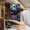 Phone Case: 2D Flat Suitable for iPhone 18, 17, 16, 15, 14, 13 Pro Film Protective Case, Couple Style, Ice Crystal Black Rose, Christmas and Halloween