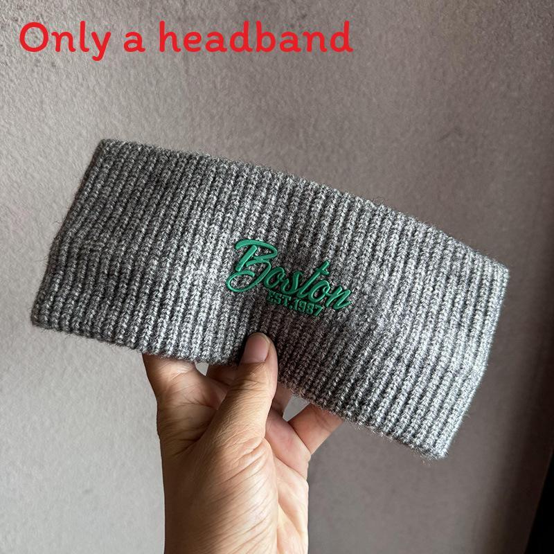 Korea Fashion Letter Headband For Women And Men With Knitted Material Fall Winter Accessory