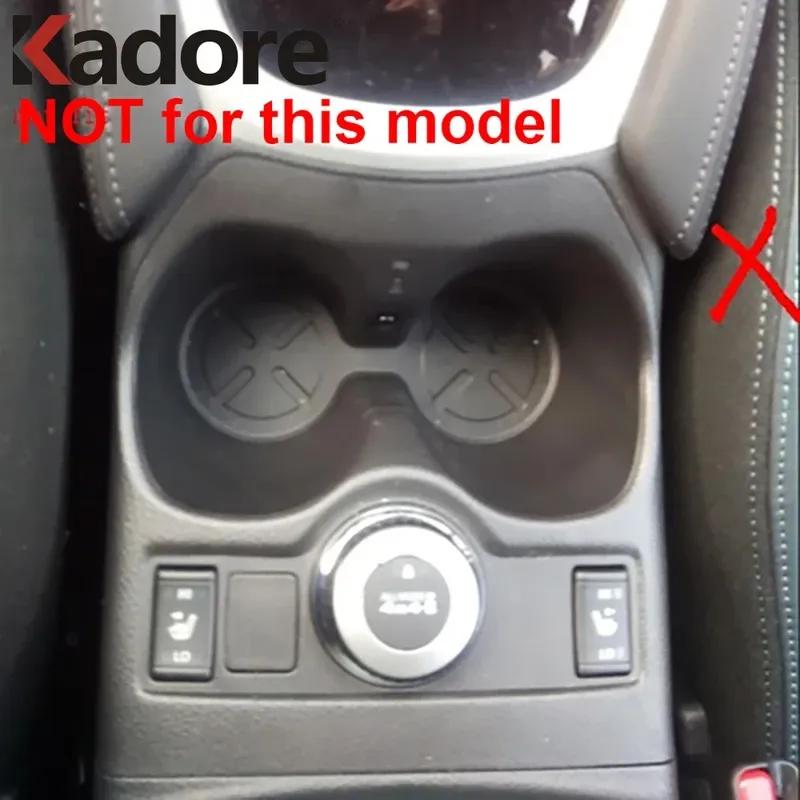 Car Center Console Water Cup Holder Frame Cover Trim For Nissan Qashqai 2014 2015 2016 Matte Interior Accessories (MT Model)
