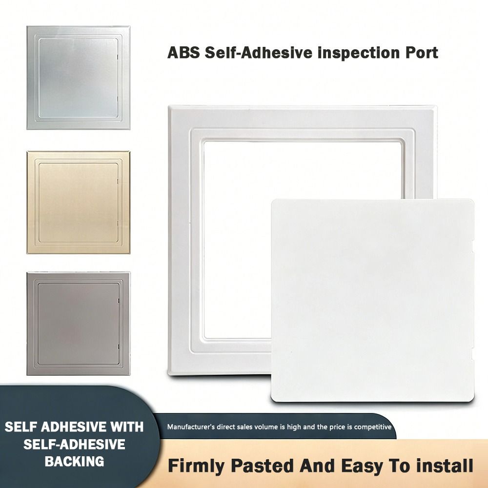 Universal Self-adhesive Access Panel Door Plastic Removable Opening Flap Cover Plate White Inspection Hole Doors Wall Ceiling