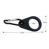 1/5PCS Hook Camping Hiking Tool High Quality Aluminum Sports Kettle Buckle Outdoor Carabiner Water Bottle Holder Rubber Buckles