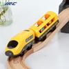 DYS Voice Broadcast Plastic Electric Train Children Kids Toy Gift with 2 Passengers