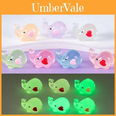 Adorável Elefante Brilhante em Forma de Coração Figurine Resina Decoração Fofo Miniatura