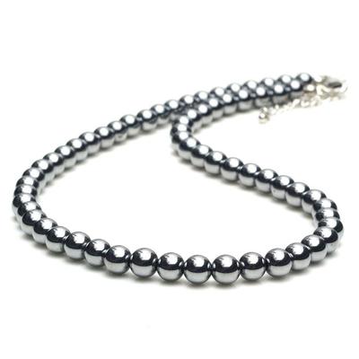 Terahertz Power Stone for Men and Genuine Raw Natural Health Far Infrared Pendant 40cm 5cm Neck [OVER-9] Necklace, 6mm, Women, Stone, Stone, Necklace,