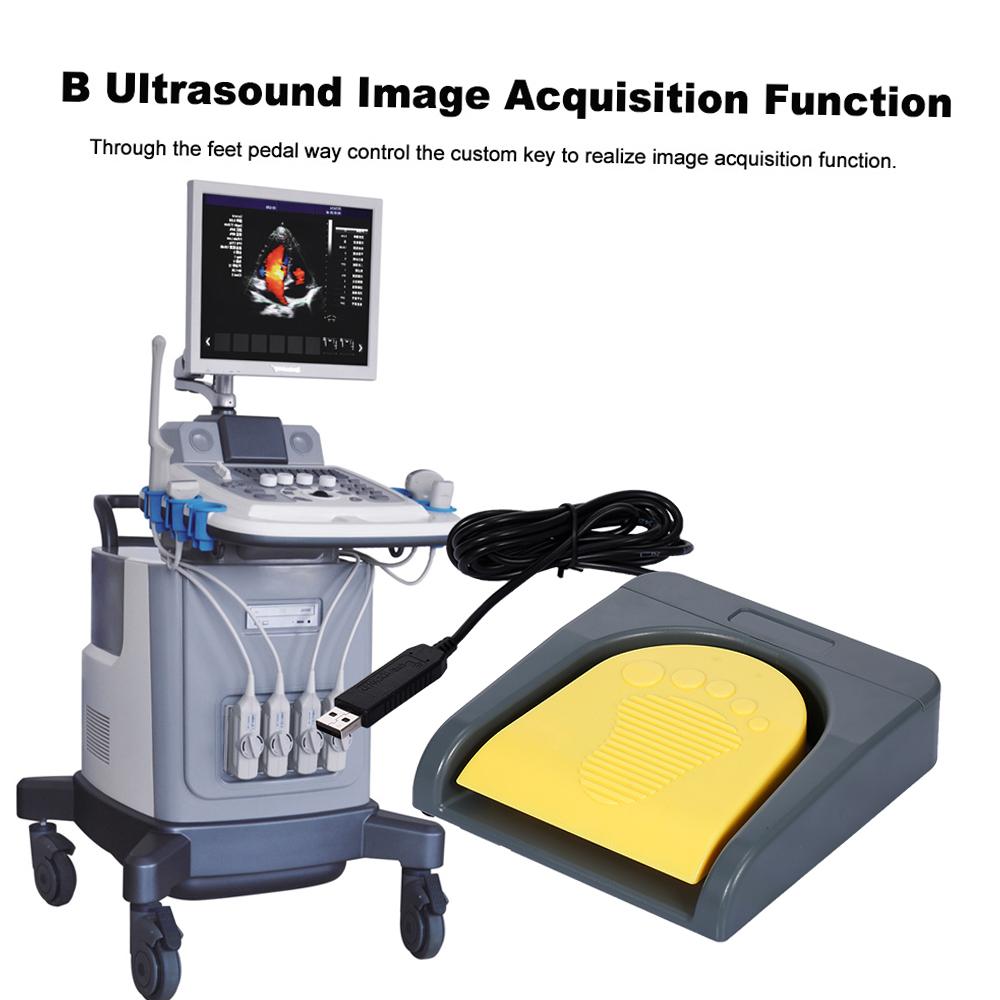 Foot Switch Pedal Switch Custom Shortcut Key Multimedia Game Handle Foot Switch with Line 2 Meters Gray