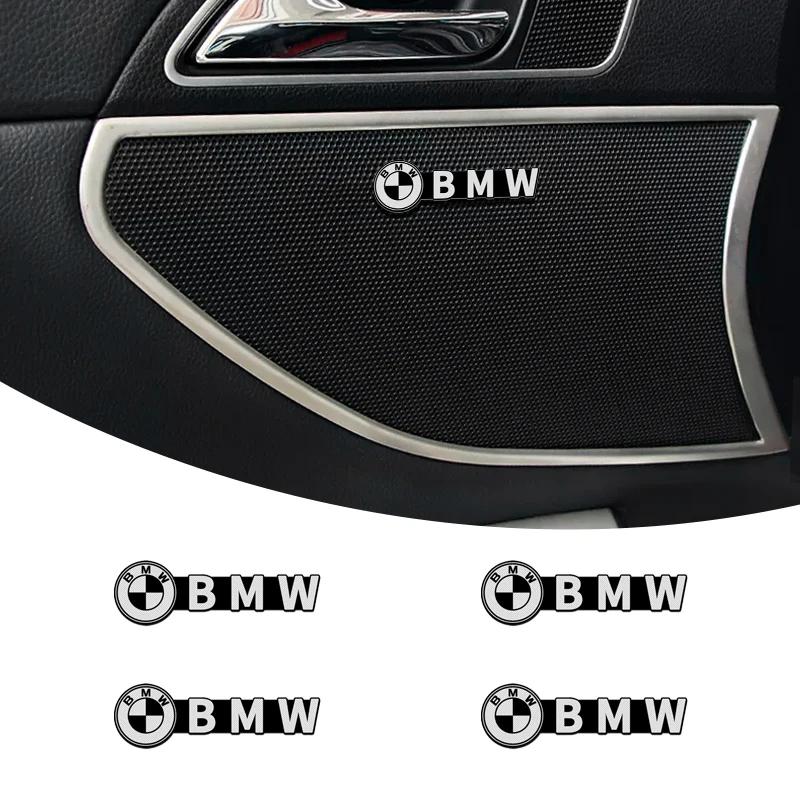4 stuks auto audio decoratie 3D Aluminium Badge Embleem Stickers Voor BMW X1 X3 X5 X6 X7 1 3 5 6 7 Serie G20 G30 G11 F15 F16 G01 G02 F48