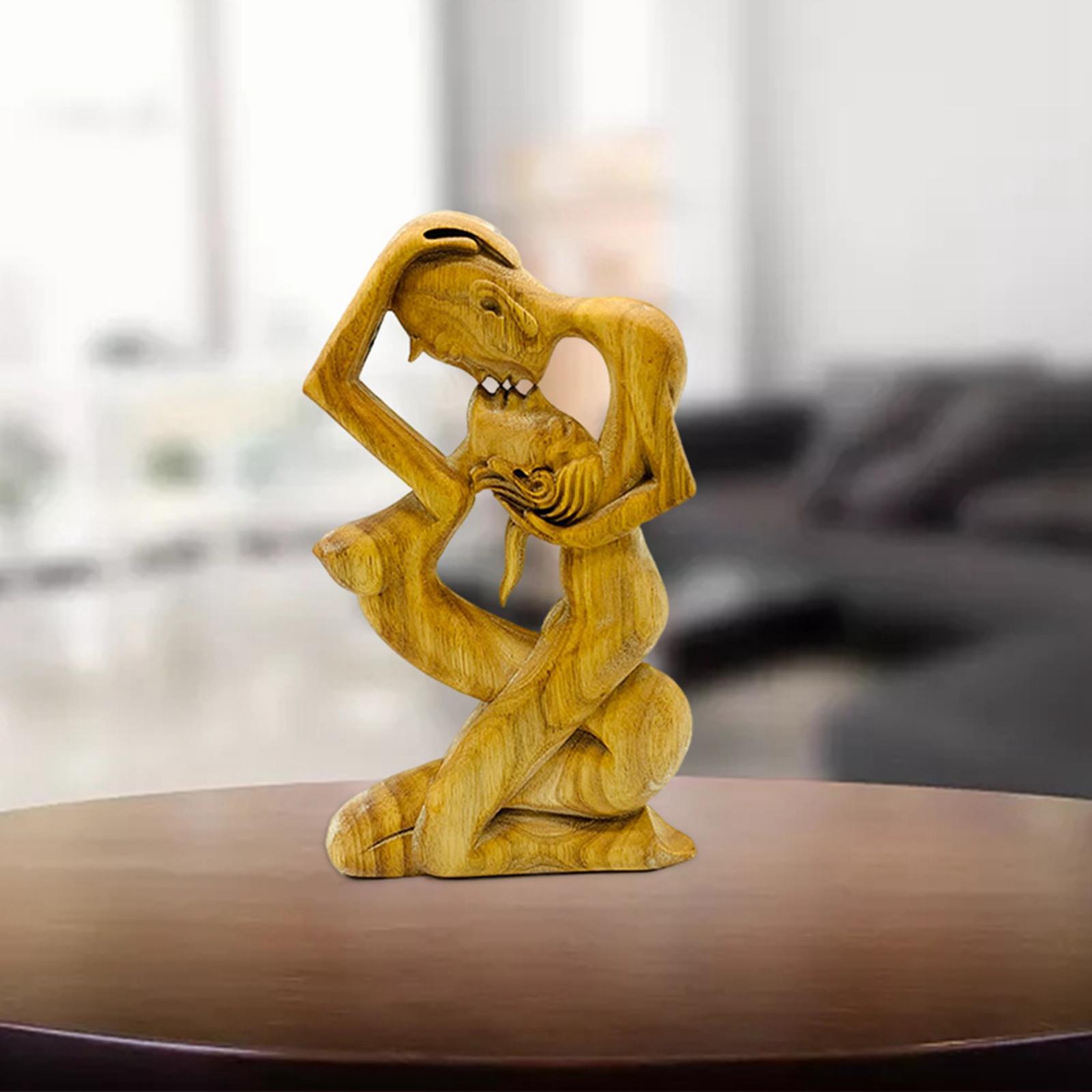 

Lover Kissing Statue Couple Figurine for Shelf Dining Room Bedroom Decoration Xmas Gift