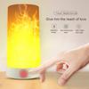 LED Flame Effect Fire Light Bulb USB Charged Flickering Decorative Flame Atmosphere  Mood Lamp Artificial Vivid Fire Party Bar L