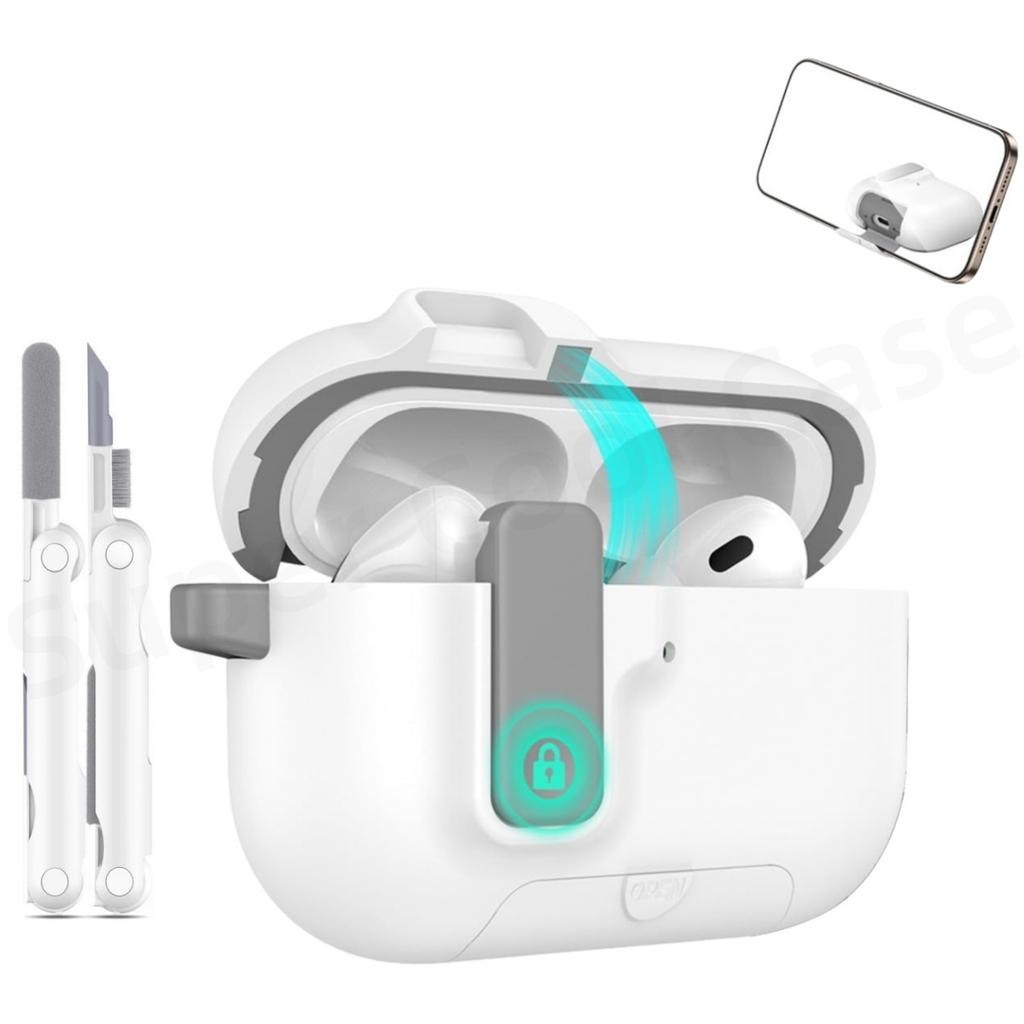 For AirPods Pro 3 Earphone Case For AirPods Pro 3 Case Full Body Shockproof Protective Phone Stand Style Case For AirPods Pro 3