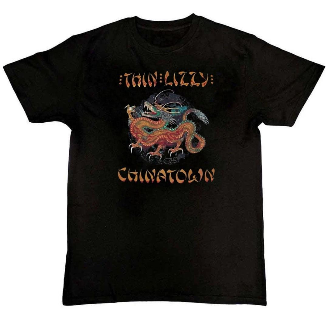 Vintage Thin Lizzy Graphic Print Mens T-Shirt XL