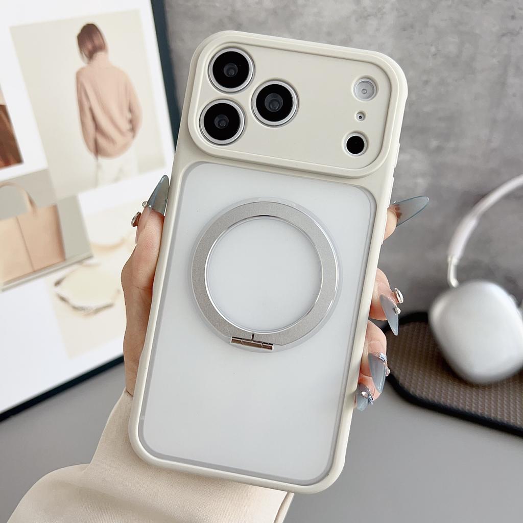 Applicable to Apple 17Promax mobile phone case, heat dissipation magnetic suction iPhone16Pro fixed-point bracket 15Pro protective case