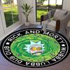 1pz Rick and Morty Dubstep Wubba Lubba DUB Tappeto Rotondo, Realizzato in Poliestere, Perfetto per Decorare Sedie da Ufficio, Soggiorni, Un Vibrante Decorativo