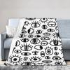 Eye Pattern Blanket Quality Soft  Throw Blanket Winter Kids Adult Home Decor Fluffy Bedspread