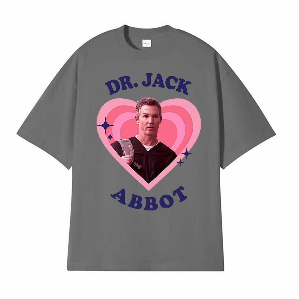 Funny Dr Jack Abbot Retro Pop Art Heart Printed T Shirts Men Women Fashion Hip Hop Oversized T Shirt Loose 100 Cotton Tshirts