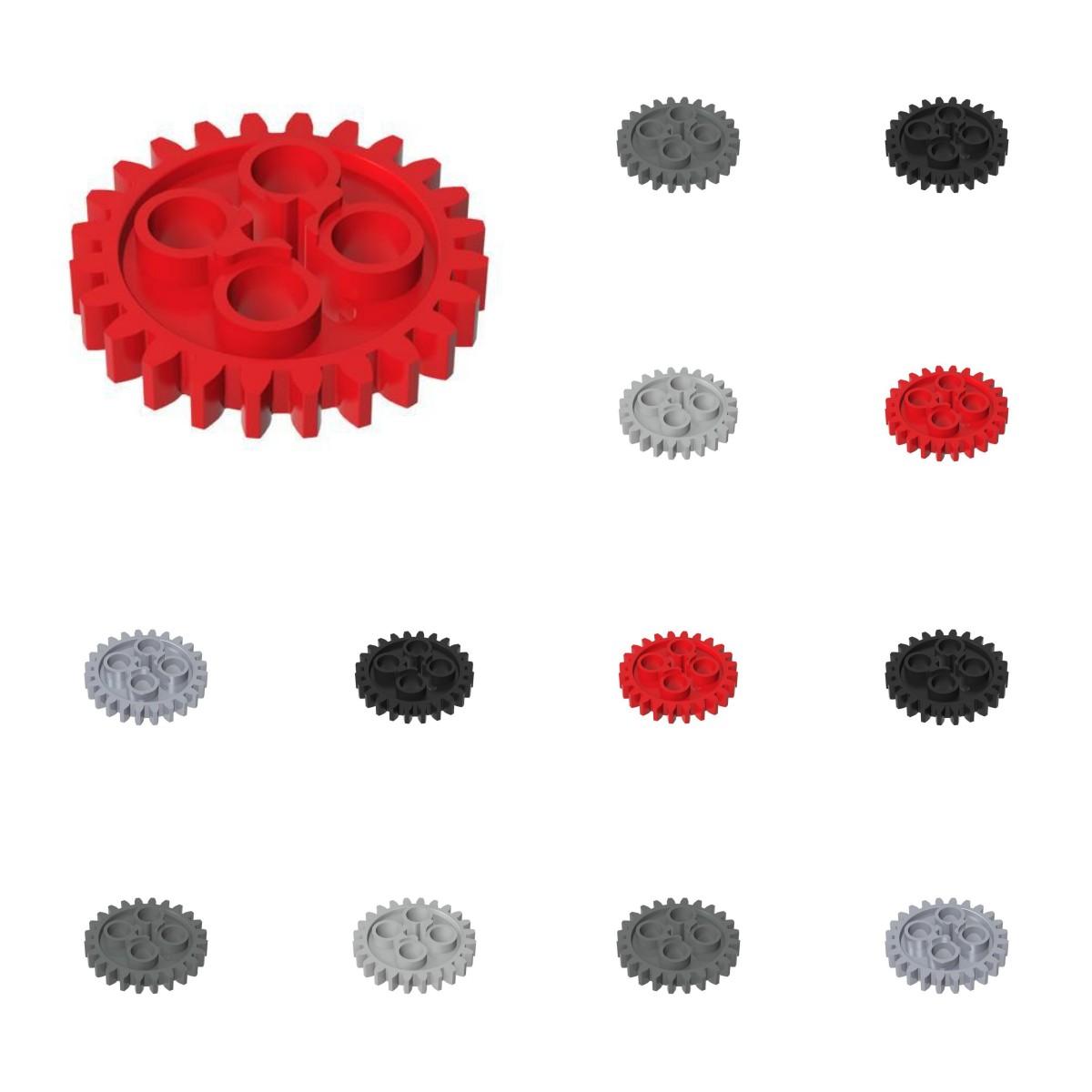 

50pcs 3648 Gear 24 Tooth 2nd Version Axle Hole Bricks Toys For Technical MOC Buildings Blocks Compatible High-Tech 50pcs