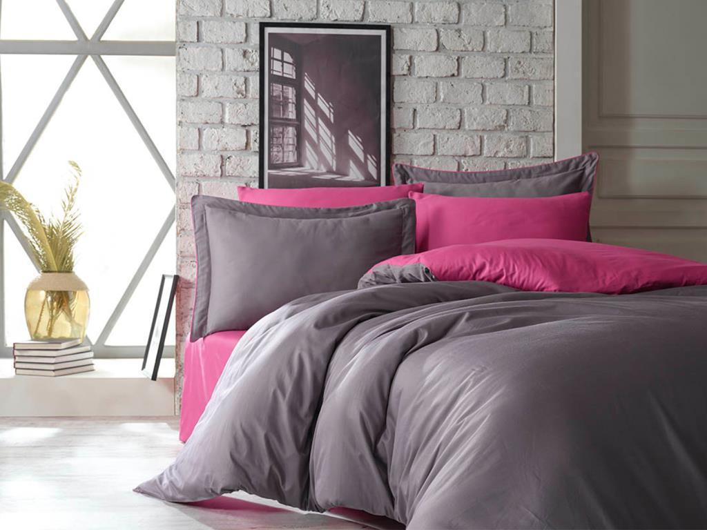 

Tuana Cotton Satin Duvet Cover Set Fuchsia