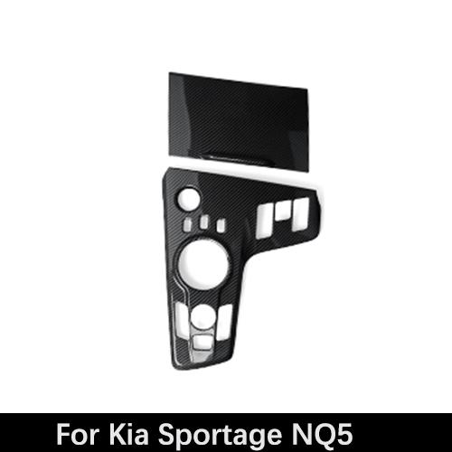 

LHD/RHD For Kia Sportage NQ5 2026-2026 Accessories Carbon Fiber Style Central Console Gear Shifter Panel Cover Trim