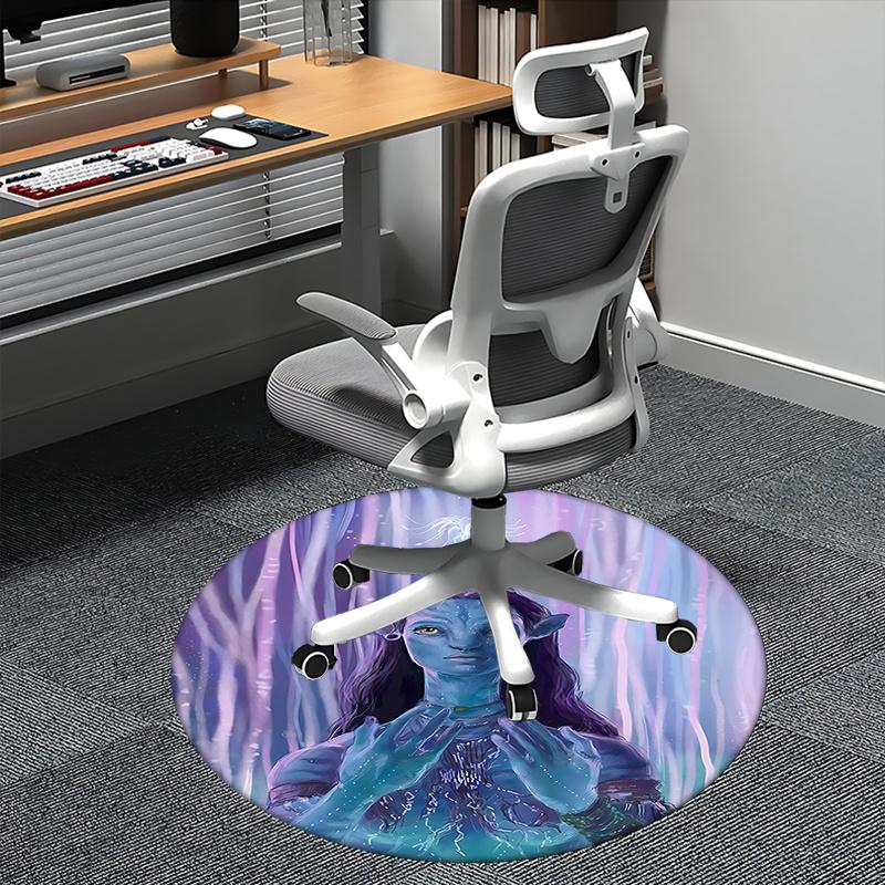

Avatar Inspired Chair Mat Round Carpet for Home Decor, Office Use, and Gifts Perfect for Living Room, Bedrooms0229b 80cm by 80cm