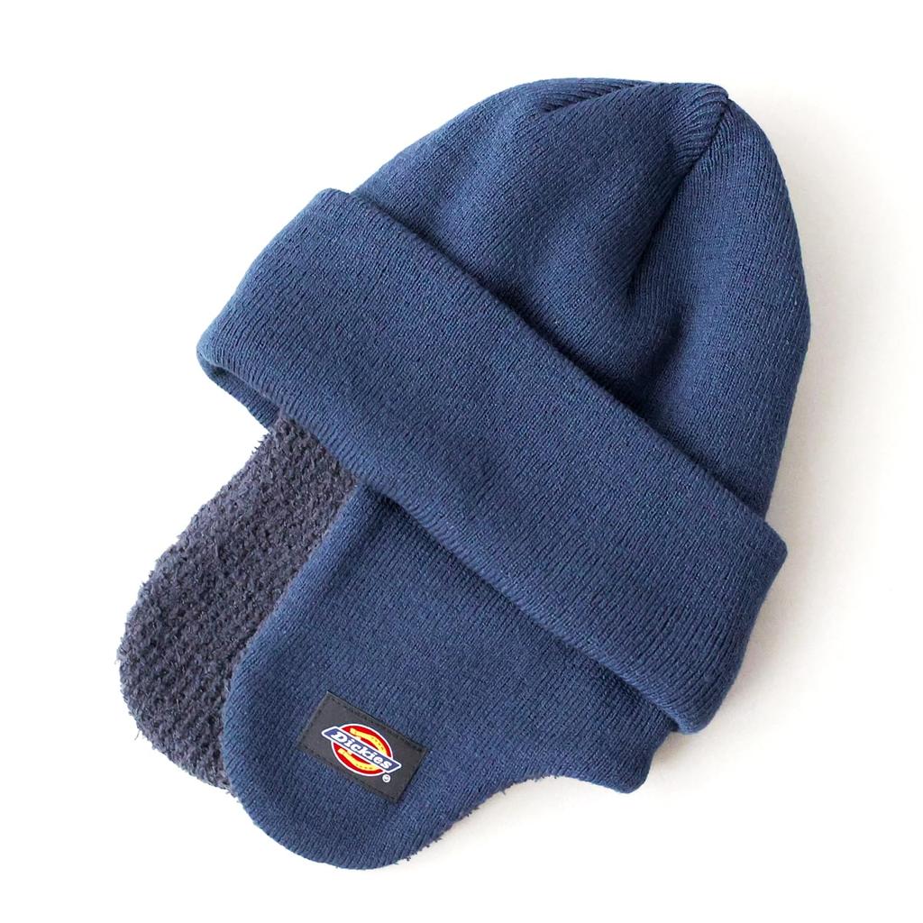 Earflap Knit Knit Flight Acrylic Warm Winter Military Earflap Knit Watch Navy 165 [Dickies] Hat, Cap, Cap, Men's Cap, Cap,
