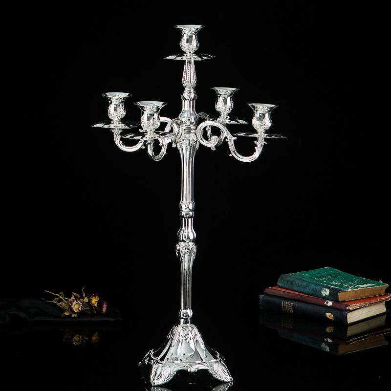 Luxury H65 /85/105cm 5lights Metal Candle Holders Tall Floor Candle Lantern Christmas Decorations For Home Decoration