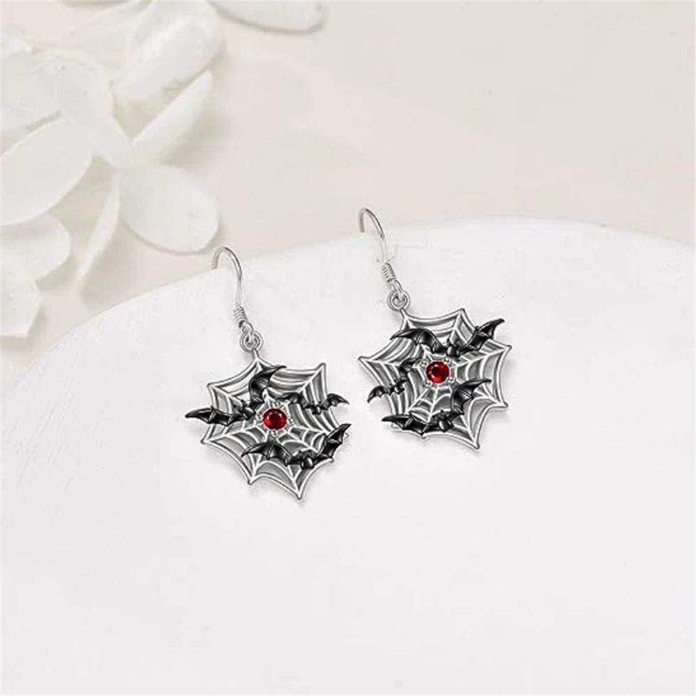 Charm Female Bat Animal Drop Earrings Cute Trendy Bridal Silver Color Dangle Wedding Jewelry For Women