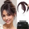 XINRAN 2PCS Synthetic Clip in Bangs Front Side Bangs Extension Adjustable Natural Look Fashion Hairpiece For Women Daily Wear