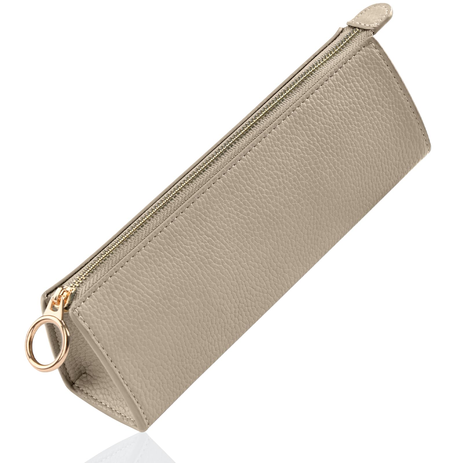 

Ganve Pencil Simple and Stylish for Leather Pencil Perfect for High School and College Luxury Leather Pencil Korean Office Apricot Case, Adults,