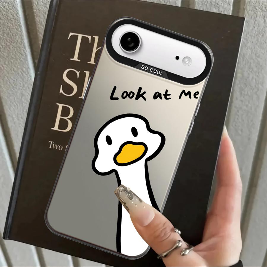 Case for iPhone 17 Pro Max XS 15 Plus 13 Pro 16 12 Air 14 11 XR Back Phone Cover Cute Duck