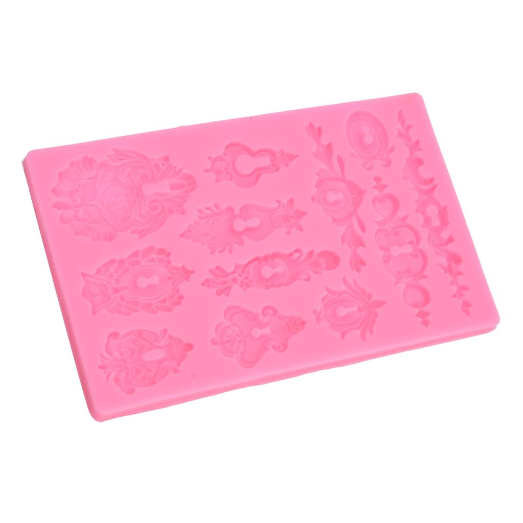 Silikonformen Relief 3D Muffinform für DIY Backen Süßigkeiten Schokoladenstück-Cookie-Kuchen