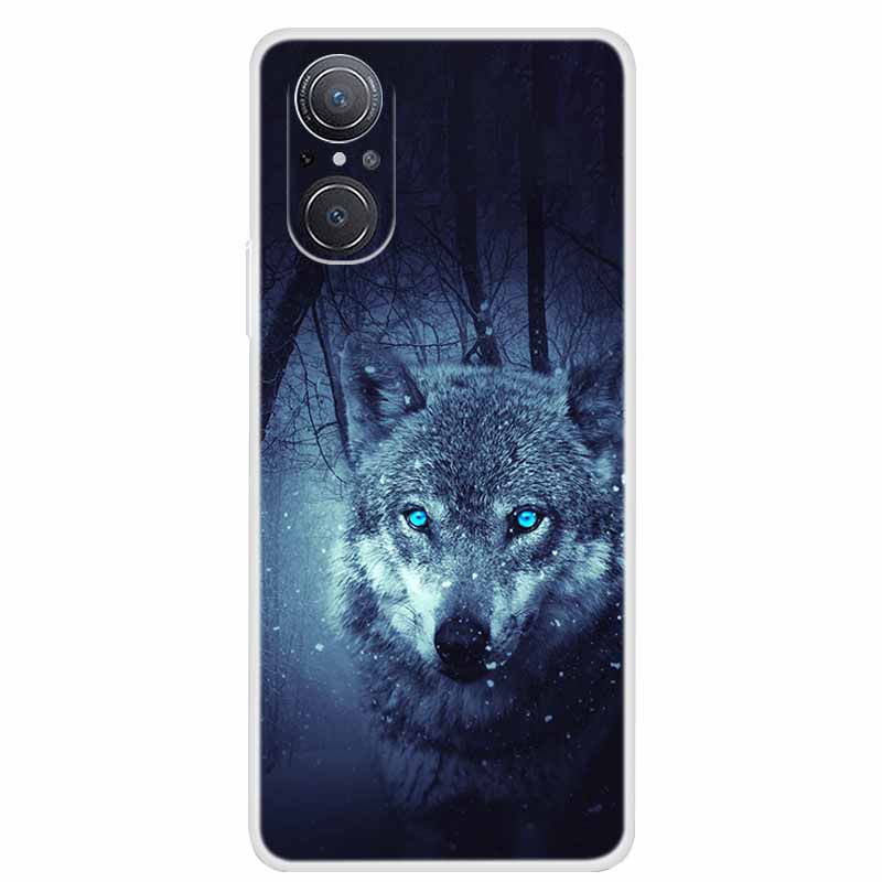 For Huawei nova 9 SE Case Nova9 Clear Soft TPU Silicone Cats Back Cover for Huawei Nova 9SE Case Nova9SE Funda Shockproof Coque