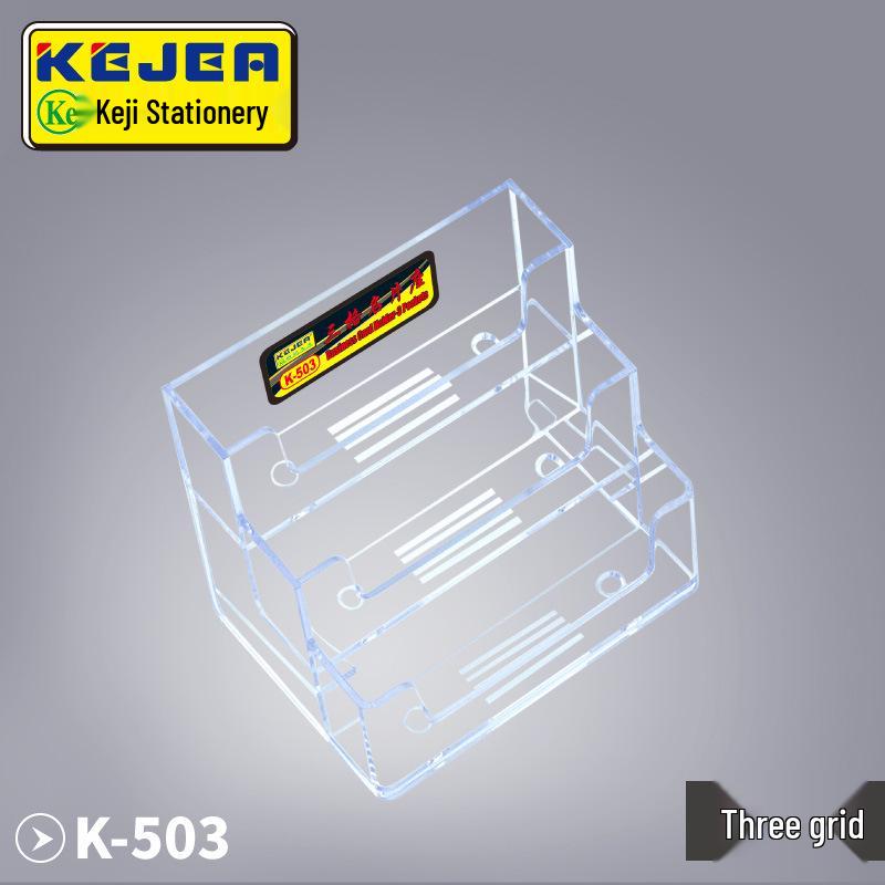 Keji Multi-layer Transparent Desktop Business Card Holder