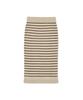 Iolo Metallic Stripe Skirt_Beige