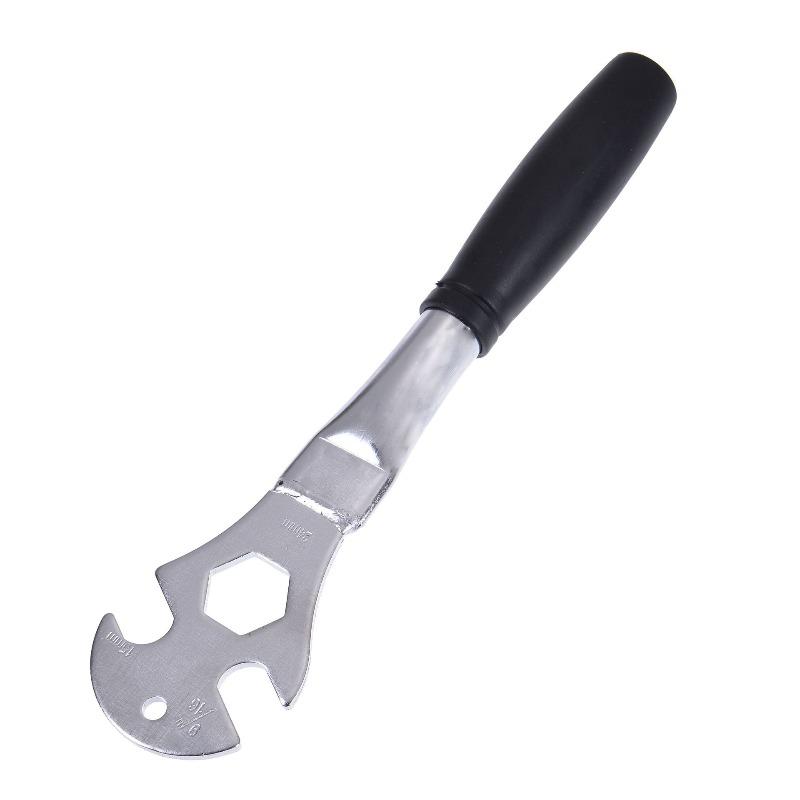 Bicycle Wrench Pedal Wrench Front and Rear Axle Disassembly Tool Repair Tool 15/24mm Socket Wrench
