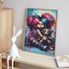5D DIY Diamant Mädchen mit Teddy Malerei Stickerei Diamantmalerei Stickerei Kreuzstich Stickerei Heimdekoration