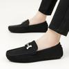 Four Seasons Men's Pig Bar Leather Hand-sewn Doudou Shoes Soft-soled Soft Casual Shoes Driving Driving Shoes One Pedal Men's Shoes