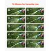 VEVOR Hose Nozzle, 10 Adjustable Spray Patterns, Metal Water Nozzle with Comfortable Ergonomic Grip, Garden Nozzle Sprayer with Flow Control for