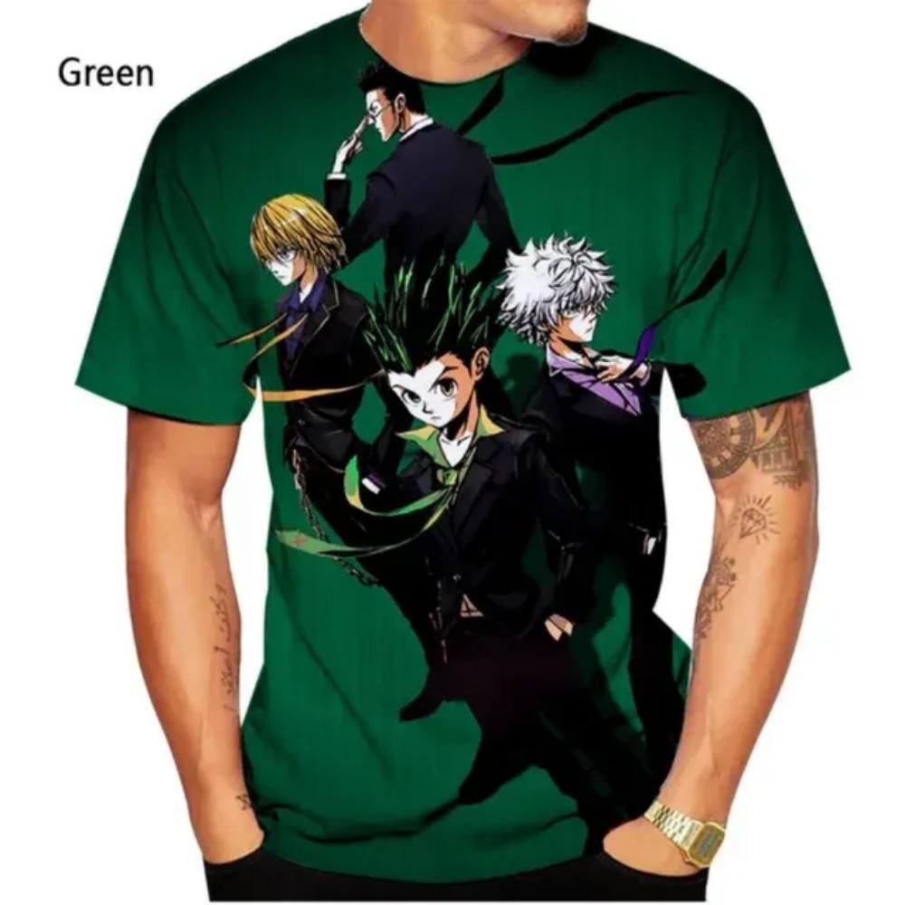 Hunter  Hunter Killua 3D Printed Anime Kids Summer Fashion Boys Casual Loose T-Shirt Harajuku Style Top