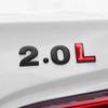 3D Metal Car Displacement Standard Rear Trunk Emblem Badge Sticker 1.0 1.2 1.4 1.6 1.8 2.0 2.5 2.8 3.0 L T 2.0T 3.0T Volume Logo