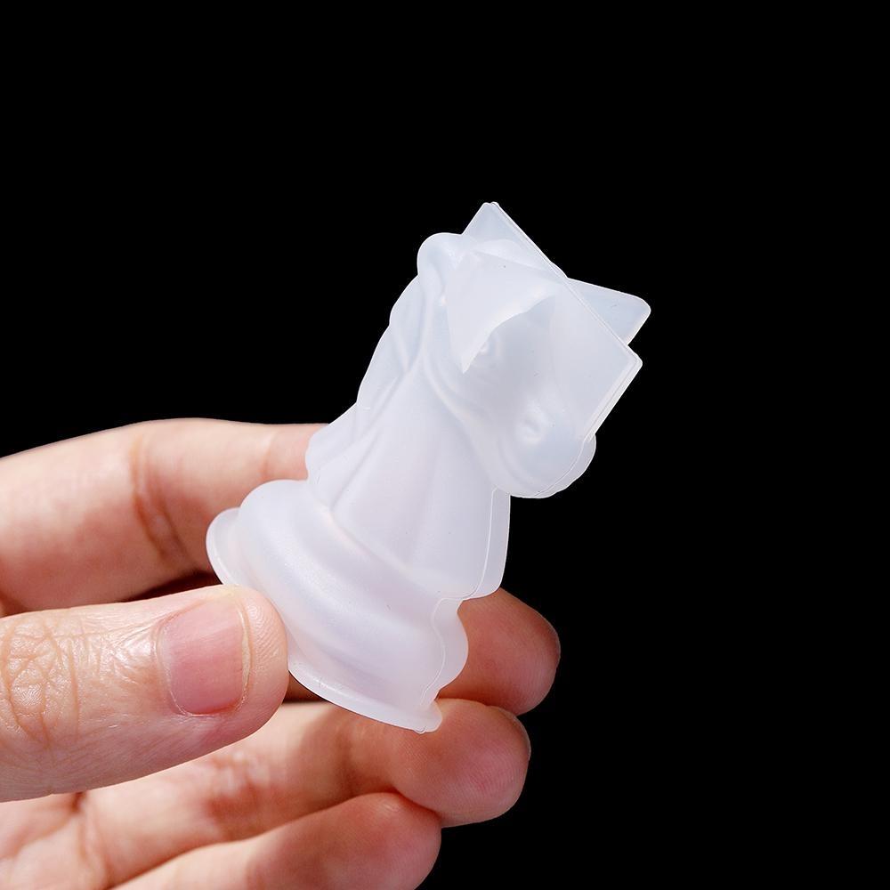 1 buc. Matriță de silicon 3D piesă de șah Șah internațional Matriță pentru turnare rășină epoxidică Pentru meșteșuguri DIY rășină epoxidică cristalină