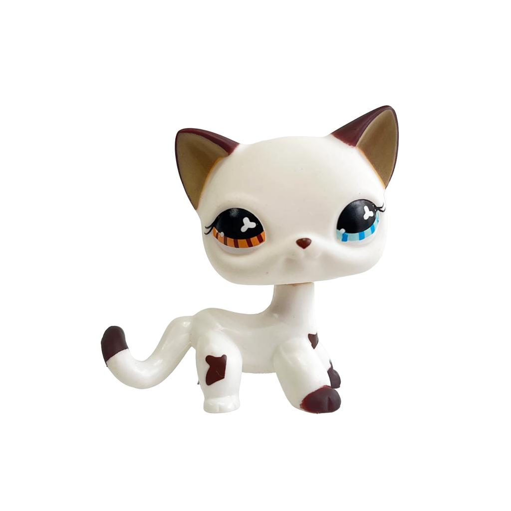 Rare Littlest Pet Shop Lps Toy Toy Mini Stands Short Hair Kitten Old Figures Collection Al Bobble Head Toy