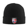 Norwegische Stolz Norwegen Flagge Mützen Mode Strickmützen Unisex Damen Unisex Winter Warm Beanie Mützen Kappen