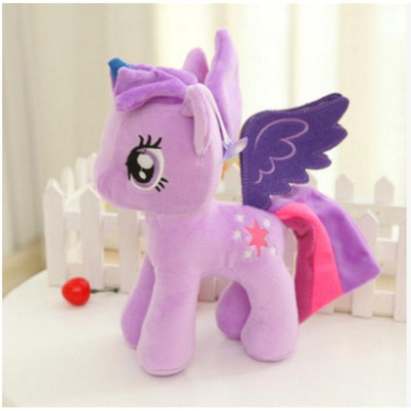 1pcs 25cm Lovely Unicorn Plush Toy Little Pony Pillow Decor Stuff Toy  Birthday Gift for Gir