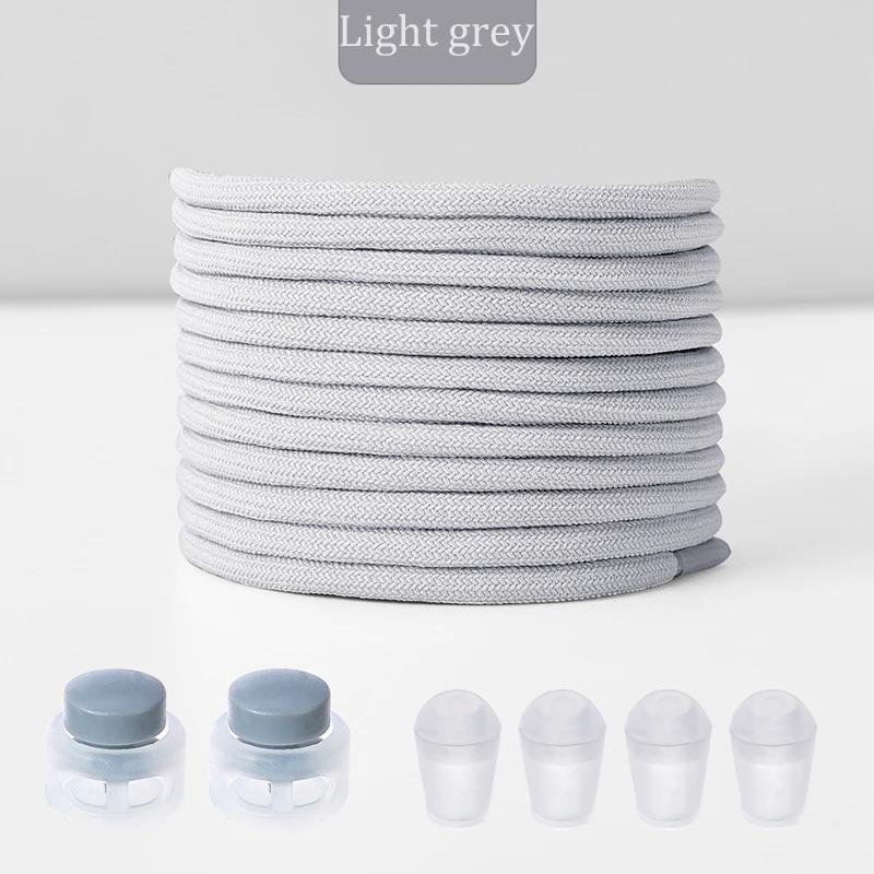 New No Tie Shoeaces Elastic Round Tieless Shoe Laces Sneakers Spring Lock Shoelace Quick Without Ties Shoes Lace for Kids Adult