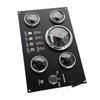 5 Gauge Set Instrument Panel 12V 7 Colors Oil Level Water Temperature Oil Pressure Voltage Display for Marine Boat