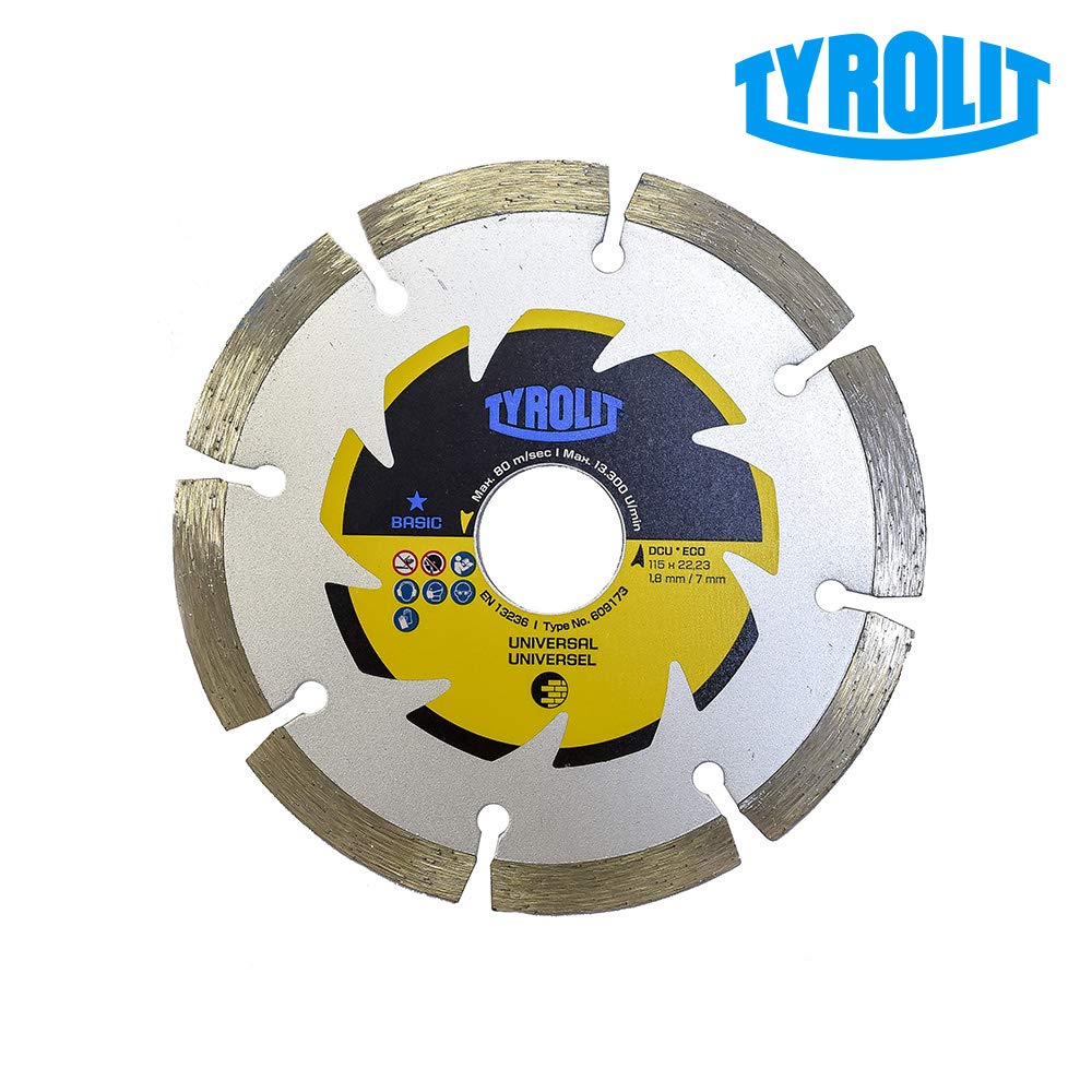 disco diamantado c3 ø115x1,8x22,23 dcub2 tyrolit