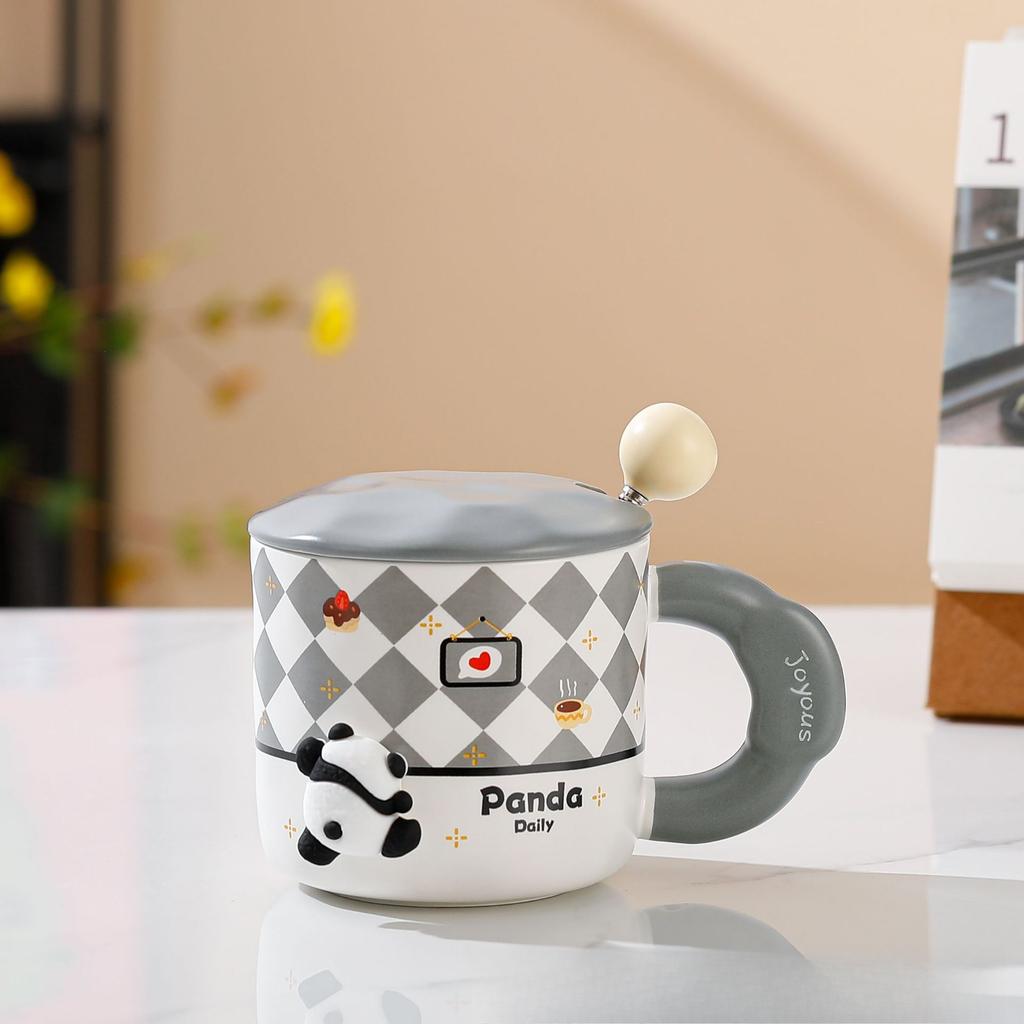 Creative DIY Mug Couple Water Cup Coffee Cup High Precision Ceramic Cup Souvenir Cute Animal Cup